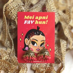 RED - Golden Jhumka