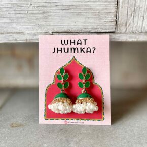 GREEN - Leaf Jhumka
