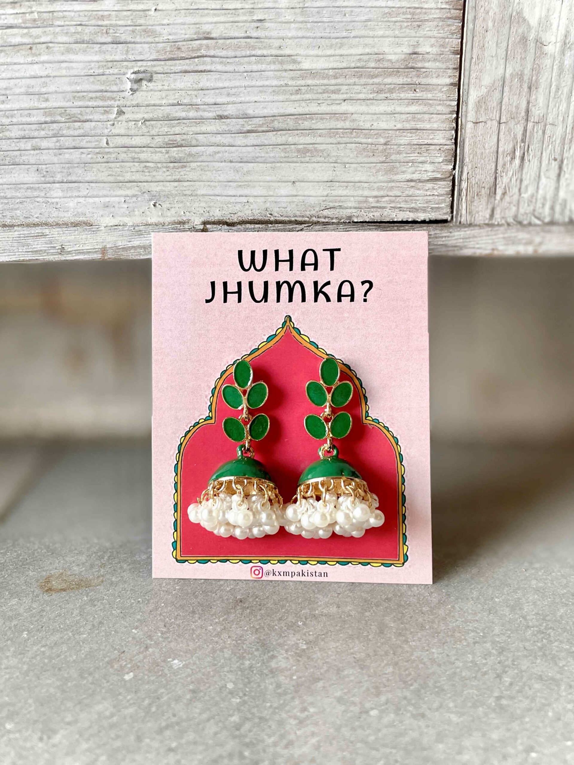 GREEN - Leaf Jhumka