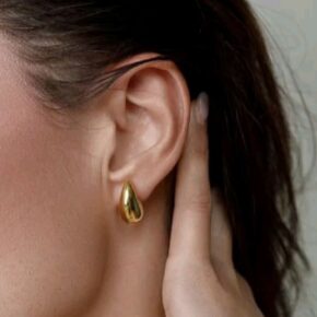 Mini Tear Drop - Golden Ear stud