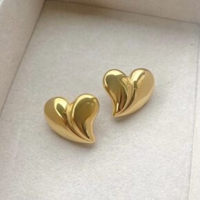 Heart - Golden Ear stud