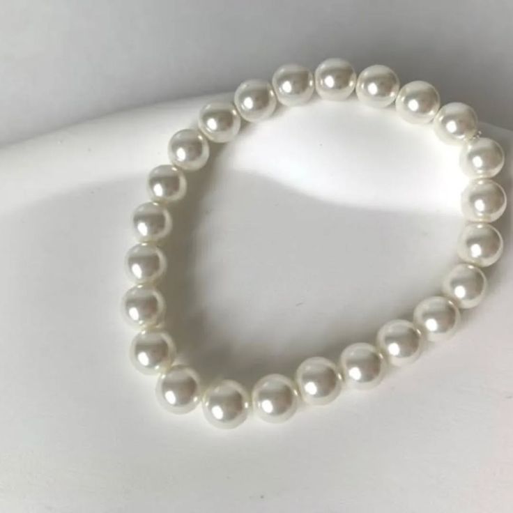 White Pearl Bracelet - Image 2